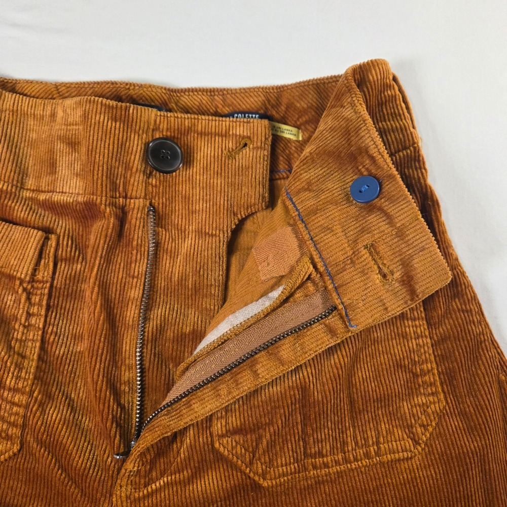 Maeve by Anthropologie Colette Corduroy Cropped Wide Leg Pants Women's Size 28 - Picture 6 of 10